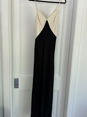 chinese dress ladies Sofie Two Tone Pleated Maxi Dress